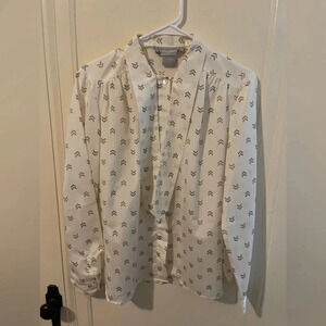 Evan Picone Vintage Neck Tie Blouse size 12